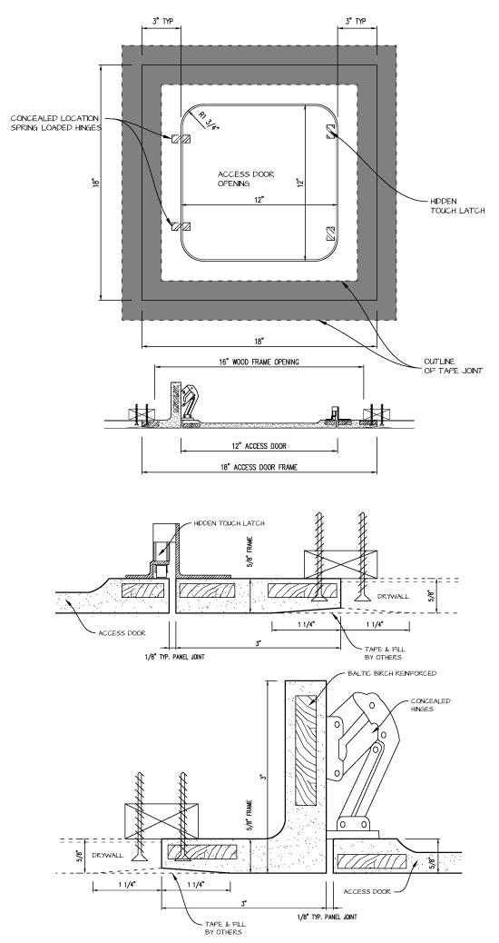 Radius Hinged Touch Latch