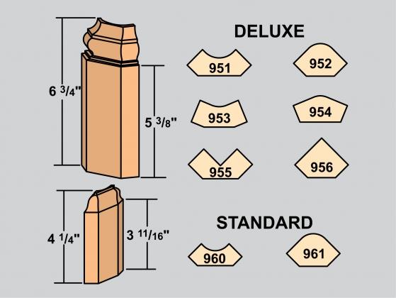 Wood Bullnose Corner Blocks